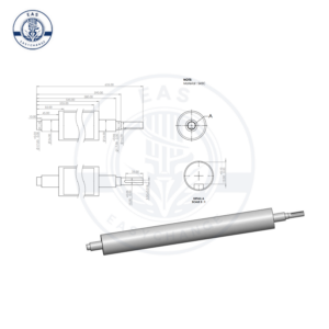 Shaft-S45C-D60-635 Conveyor Roller – High Load-Bearing Steel Shaft Drive Roller